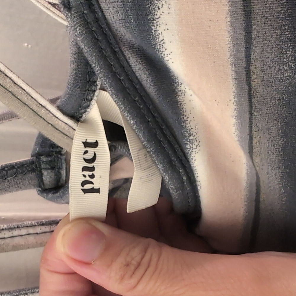 Pact Striped Midi Dress in Navy, Gray, and Cream - Picture 3 of 8